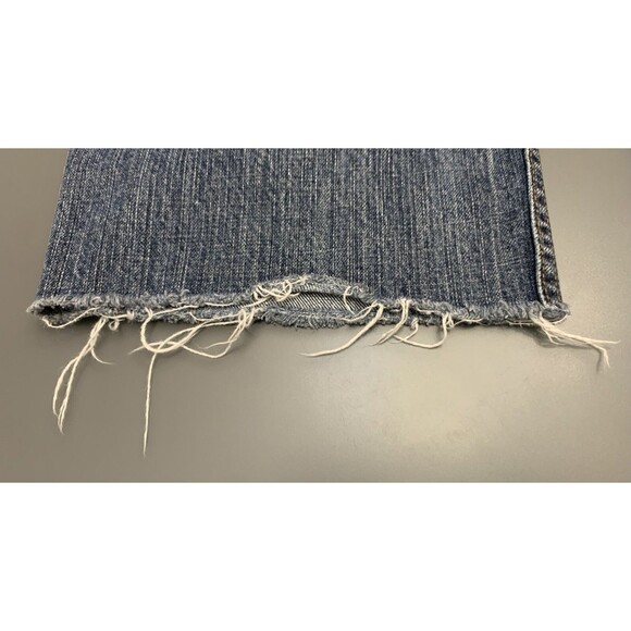 Lee Premium Select Relaxed Fit Straight Leg Work Jeans, Sz 31x24 Cut Off Raw Hem - Picture 15 of 16